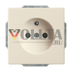 Вставка розетки Busch-Jaeger 20 MUC-82-500 с заземляющим штырем специальные штепсельные устройства цвета слоновой кости