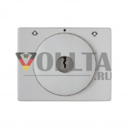 Berker 10790069 Arsys Жалюзи-панель переключателя с замком крышка, ключ извлекается в нейтральном положении цвет:полярная белизна, тон:глянец