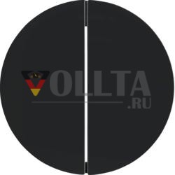 Berker 85142131 кнопка 2-позиционная черная, глянцевая Berker R.1/R.3
