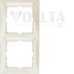 Berker 10128912 рамка с полем для этикетки белая, глянцевая Berker S.1