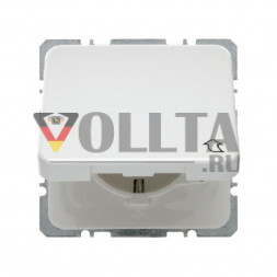 Berker 471609 WG UP SCHUKO-розетка 16А, безопасная для тедей,цвет:полярная белизна, тон:глянец