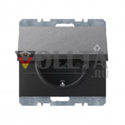 Berker 47517106 K1 SCHUKO-розетка  16А, цвет:антрацит, тон: матовый