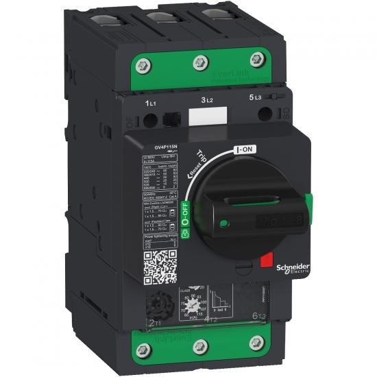 Schneider Electric GV4P115S TeSys 115A 3P 100kA EvLink защитный выключатель двигателя